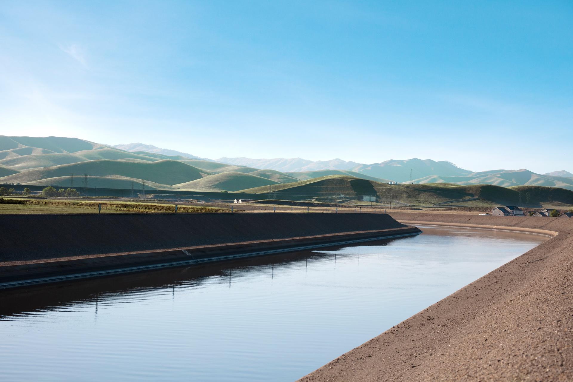 water aqueduct in California, supplying the region with water